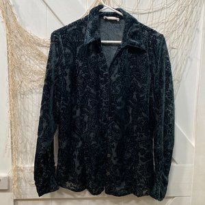 Velvet Paisley Blouse